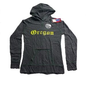 NEW CABLE Oregon University Ducks College Football Womens Hoodie Small Tailgate